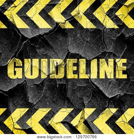 guideline, black and yellow rough hazard stripes
