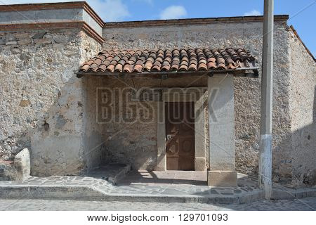 A typical house made of rock in Bernal town, Querétaro México