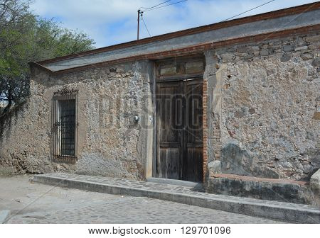 A typical house in Bernal town, Querétaro Mexico
