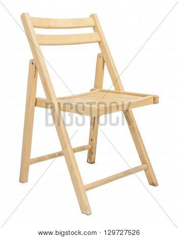 Wooden Chair  Isolated On White Background