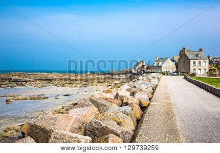 France Normandy Barfleur the road to the harbor
