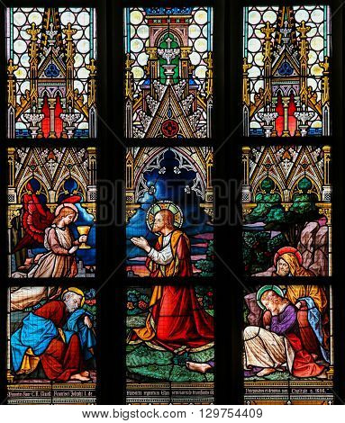 Stained Glass - Jesus In The Garden Of Gethsemane