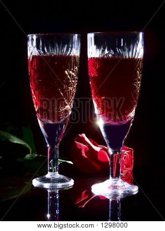 Glass And Rose