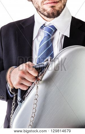 Wrist Chained Suitcase