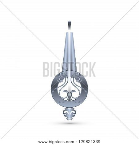 Jew's-harp music instrument. Khomus isolated. Vector illustration