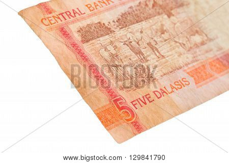 5 Gambian Dalasi Bank Note