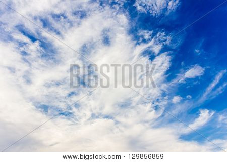 Blue Sky With Clouds Background
