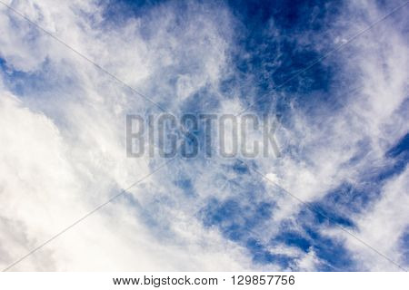 Blue Sky With Clouds Background
