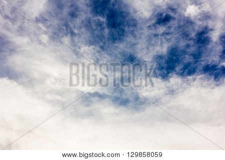 Blue Sky With Clouds Background