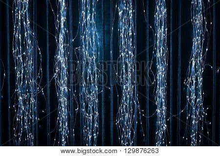 Abstract Of Hanging Fairy Lights