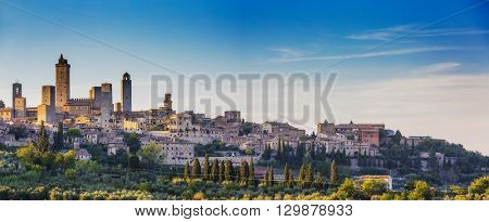 San Giminiano, Tuscany, Italy - panorama