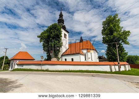 Church In The Centre Of The Village Liptovske Sliace, Slovakia