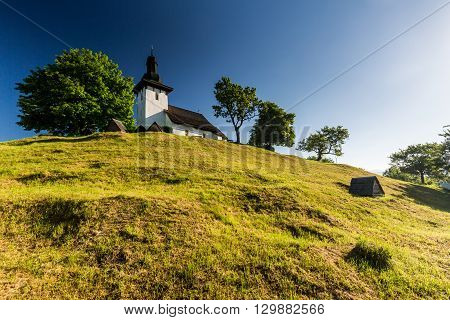 Slovak Church In The Village Martincek Near Ruzomberok, Slovakia