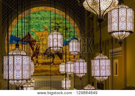 Decoration Inside A Hotel In Dubai