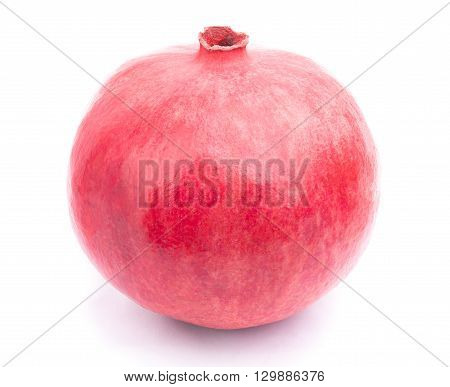 Pomegranate on the white background with clipping path