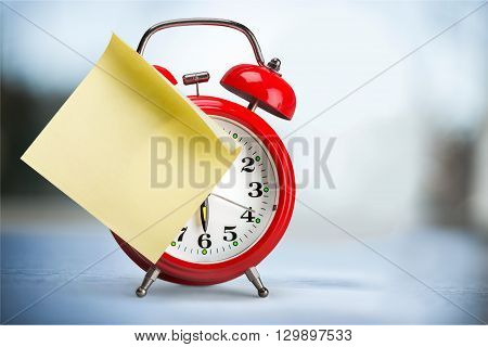 Clock note.