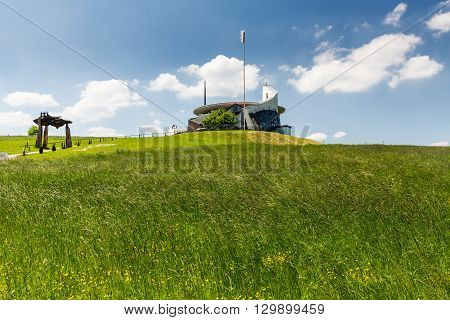 View Of The Modern Art Church Of Vysny Sliac, Slovakia