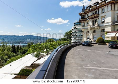 View To The Luxury Grand Hotel Dolder