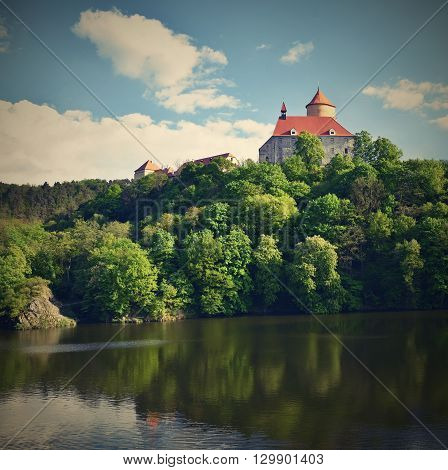 Beautiful Gothic Castle Veveri. The City Of Brno At The Brno Dam. South Moravia - Czech Republic - C