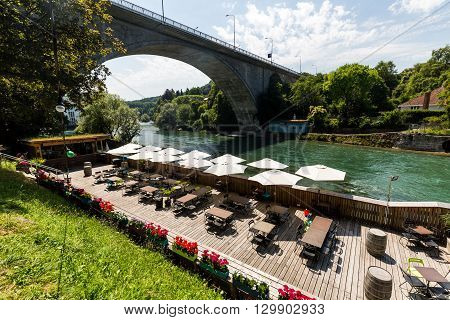 Terrace Bar Triebgut In The City Of Baden