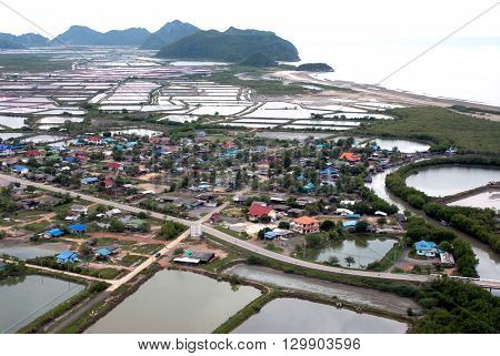 Scenic view of Khao Dang Viewpoint, Sam Roi Yod National park, Phra Chaup Khi Ri Khun Province in Middle of Thailand.