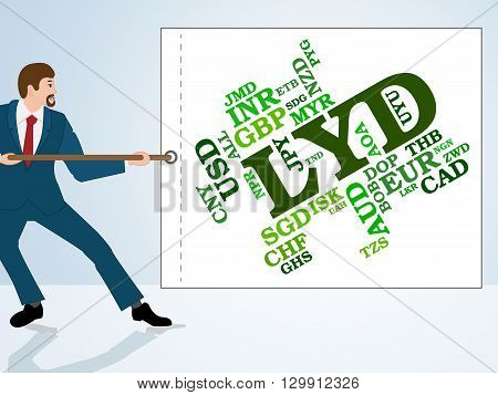 Lyd Currency Indicates Foreign Exchange And Coin