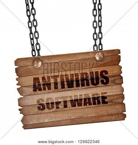 Malware computer background, 3D rendering, wooden board on a gru