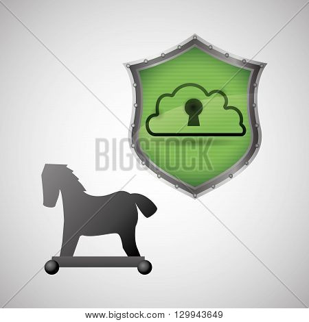 Security System  concept with icon design, vector illustration 10 eps graphic.