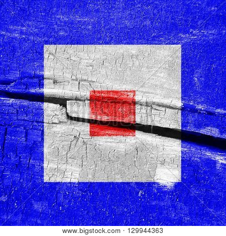 Whiskey maritime signal flag