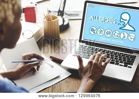 Allergy Hypersensitive Sensitivity Healthcare Infection Concept