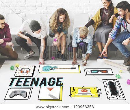 Youth Culture Free Yolo Trendy Teenage Concept