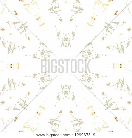 Multicolored kaleidoscopic tile element colored with stylish palette. Symmetrical seamless pattern that can be used as a background texture or for print.