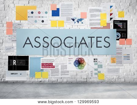 Associates Connection Corporate Teamwork Assistance Association Concept