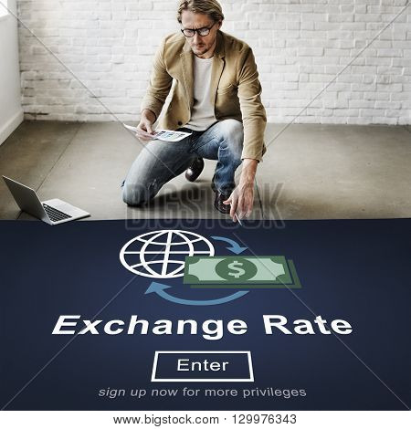 Exchange Rate Finance Trade Website Online Concept