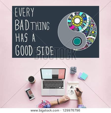 Experience Good Positive Qoute Encouragement Concept