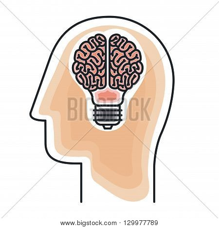 profile human design, vector illustration eps10 graphic