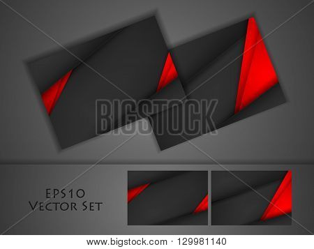 vector corporate bright business cards set. Elments for design. Eps10