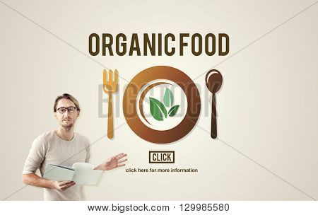 Organic Food Healthy Nutritious Green Nourishment Concept