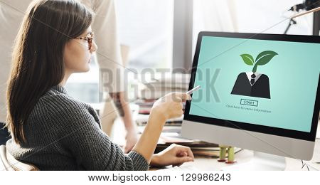 Environment Ecology Symbol Start Plant Concept