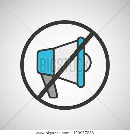 message with megafono design, vector illustration eps10 graphic