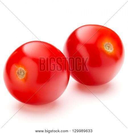 fresh cherry tomato isolated on white background cutout