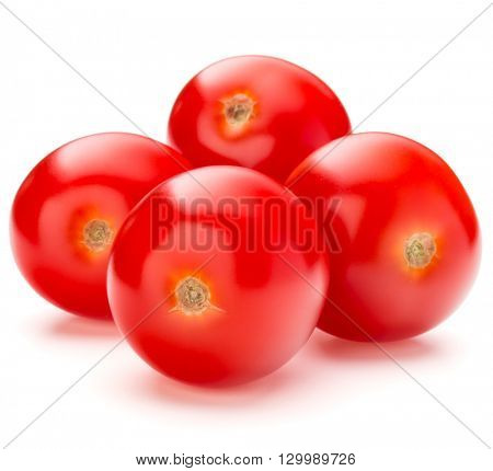 fresh cherry tomato isolated on white background cutout