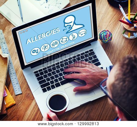 Allergy Hypersensitive Sensitivity Healthcare Infection Concept