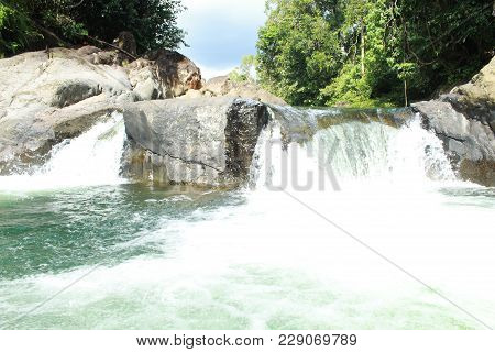 Waterfall Sampuran At Tinggiran Village,west Sumatera,indonesia So Beautiful N Fresh