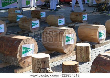 Wood Chopping In Bilbao