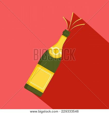 Bubble Champagne Icon. Flat Illustration Of Bubble Champagne Vector Icon For Web