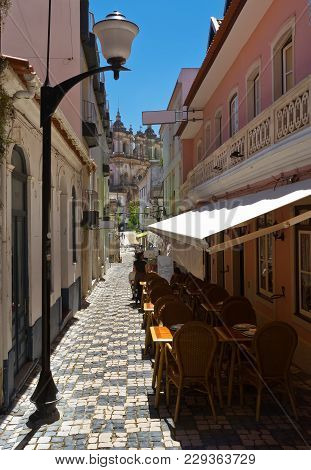 Sunny Day In Portuguese Province Alcobasa Portugal
