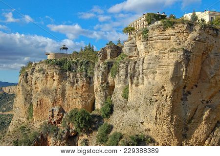 Cliffs Of The El Tajo Gorge - Ronda, Andalusia, Spain