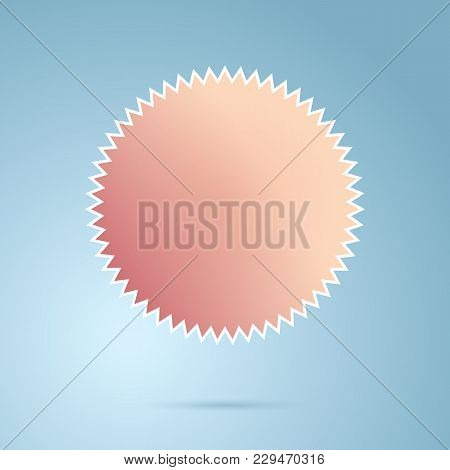 Abstract Geometric Gradient Colorful Icon. Vector Illustration. Blanc Color Emblem For Logo, Text, L