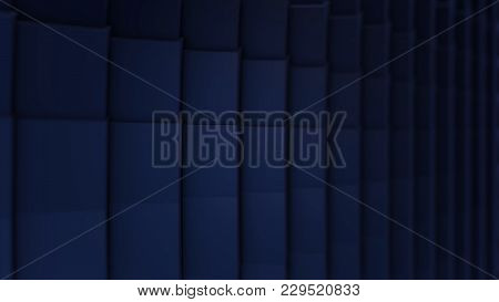 Background With Colorful Rotating Vertical Rectangular Blocks, Loop. Grid Of Randomized Colorful Squ